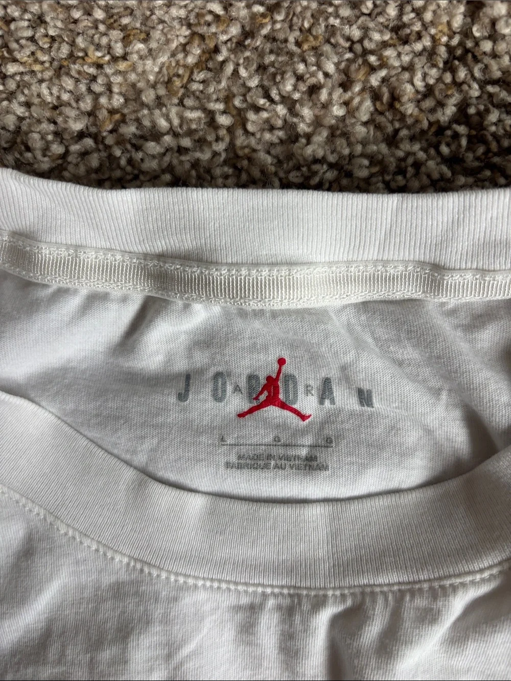 White Jordan Crewneck T-Shirt